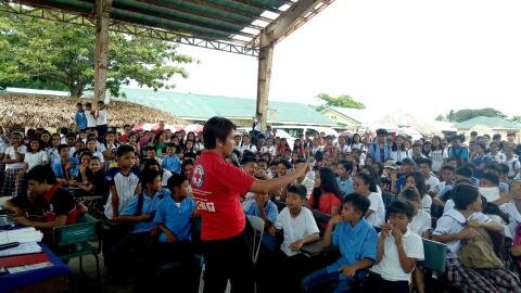 CamSur Red Cross Youth mark IYD with school and community caravan