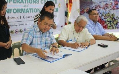 JOC members ink MOA for a peaceful and orderly Peñafrancia festivity